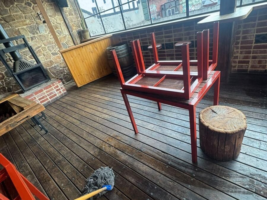 Rooftop bar deck